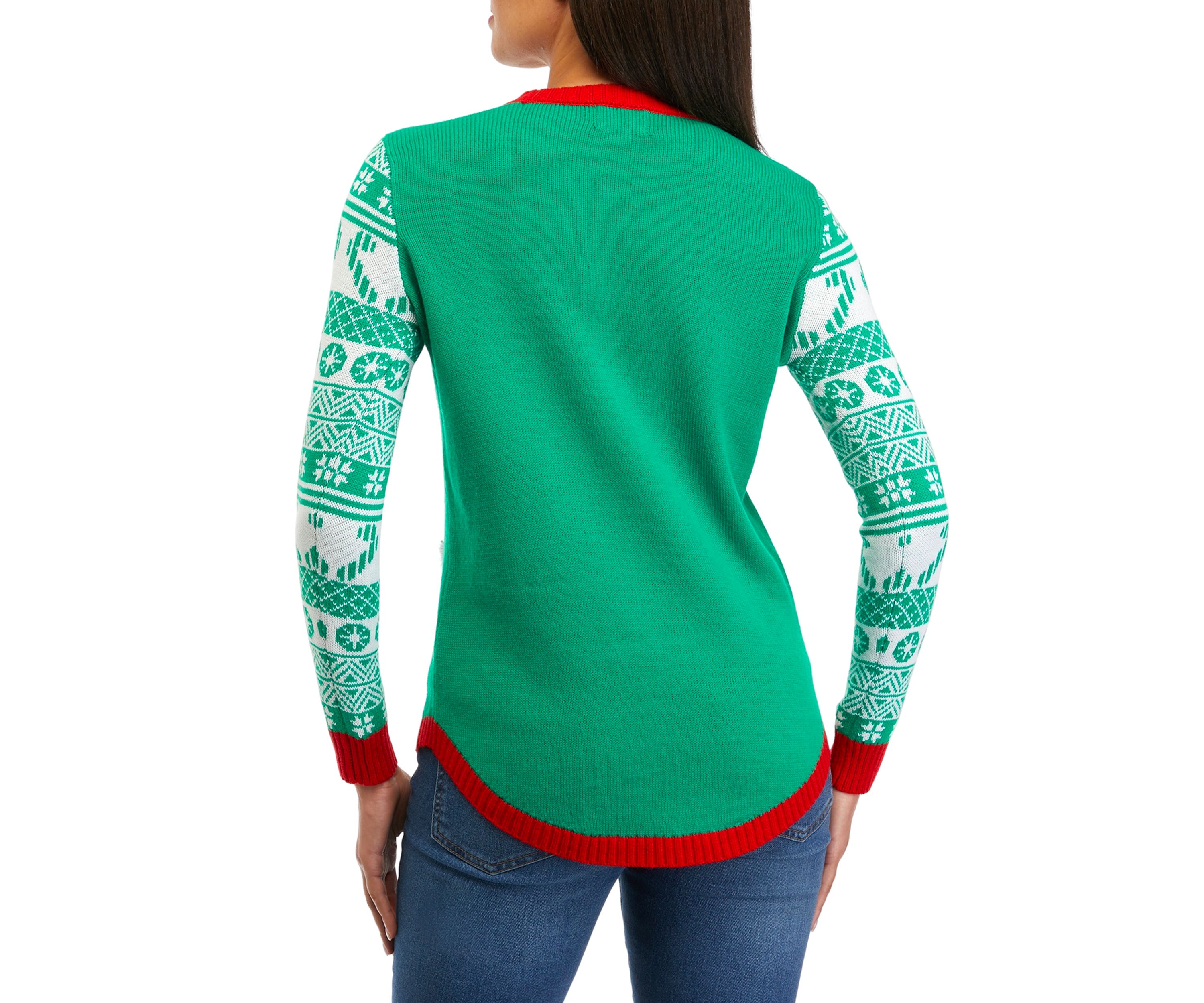 Womens Meowy Christmas Sweater 