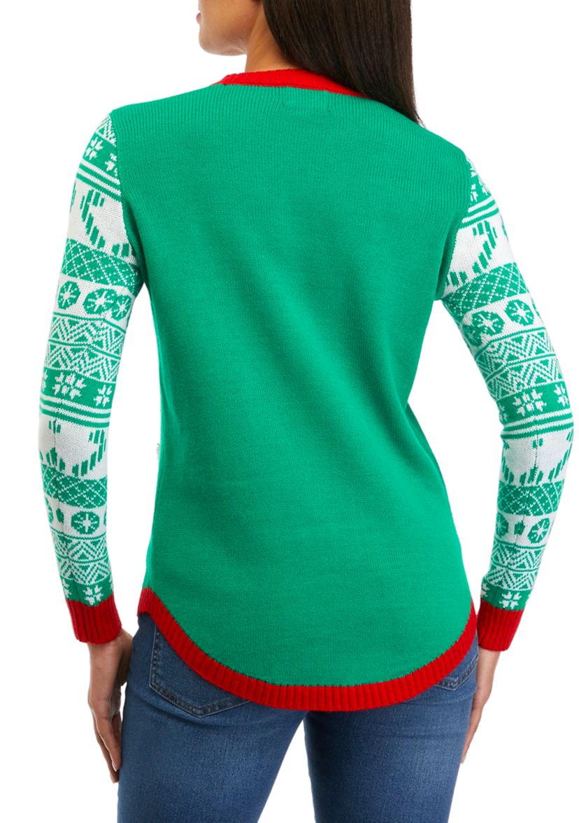 Womens Meowy Christmas Sweater 