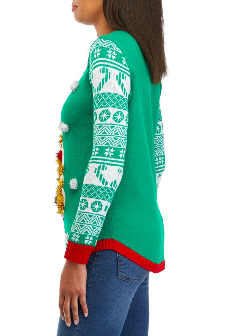 Womens Meowy Christmas Sweater 