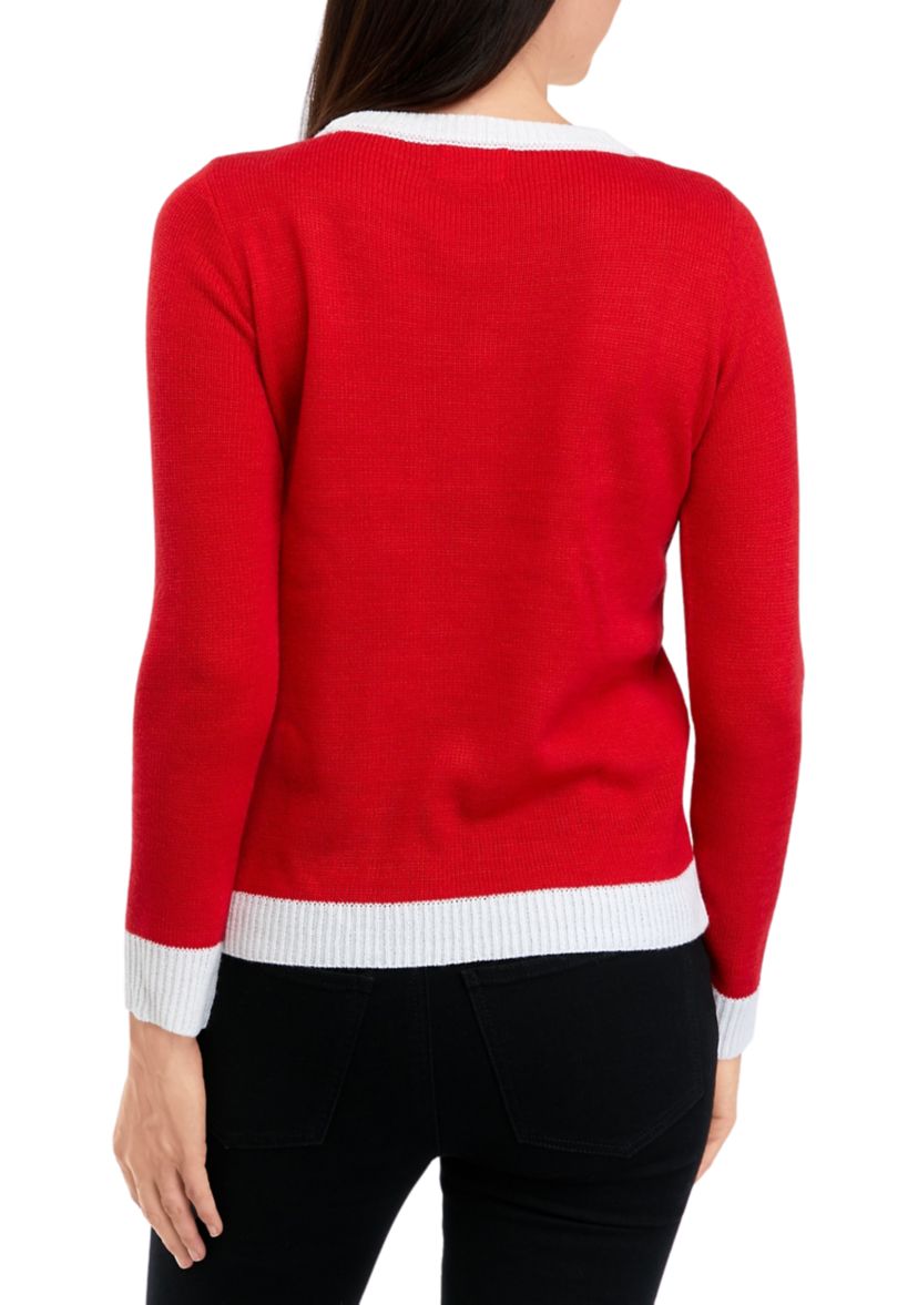 Womens Santa Paws Sweater