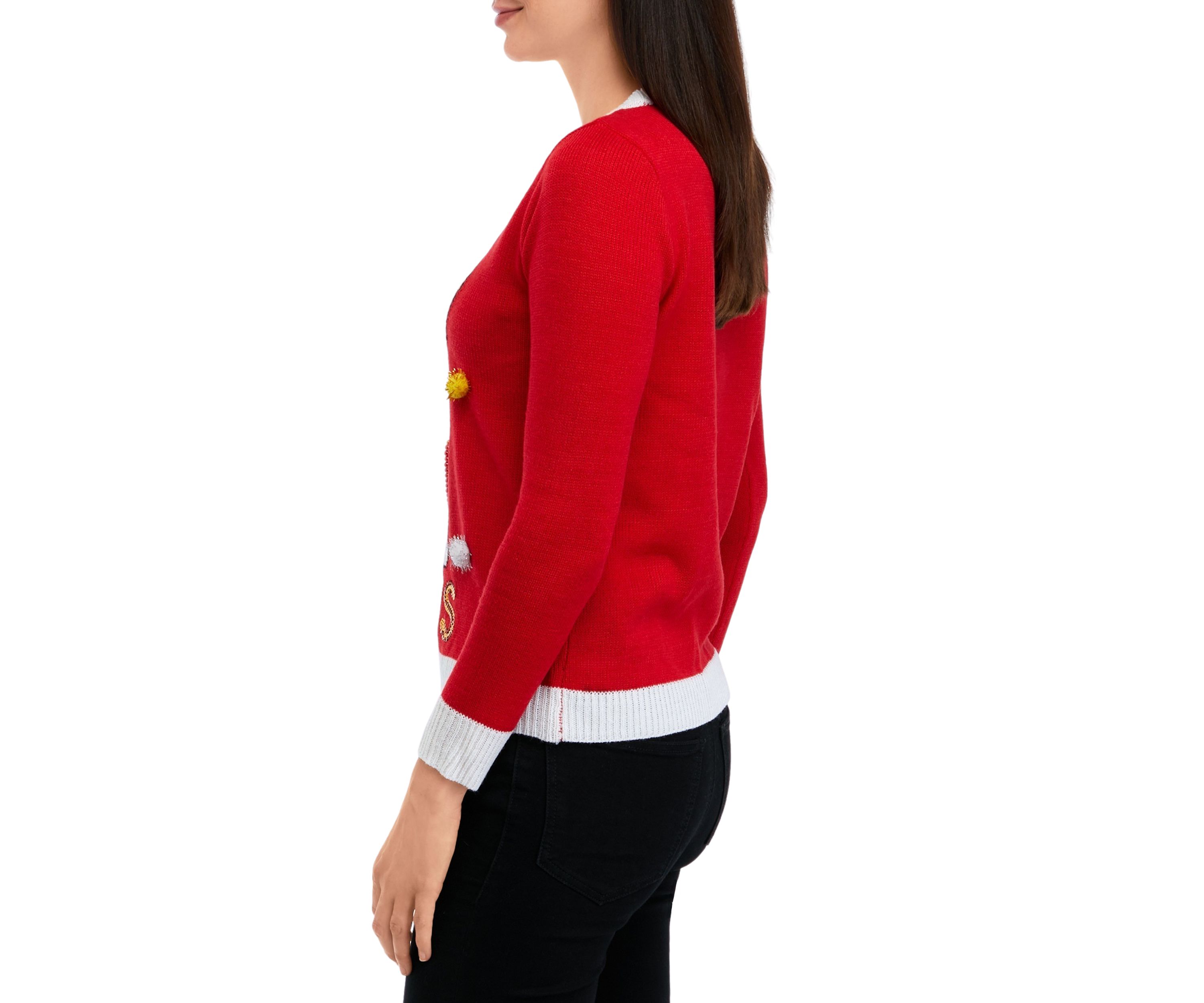 Womens Santa Paws Sweater