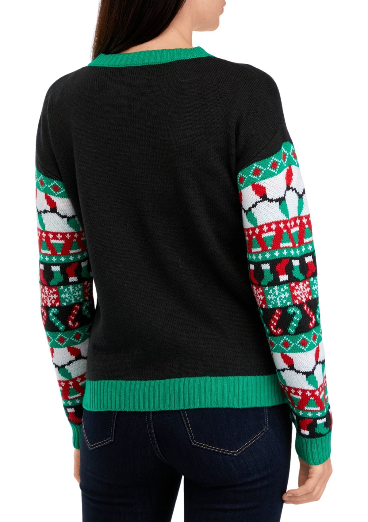Womens Tropical Santa Sweater