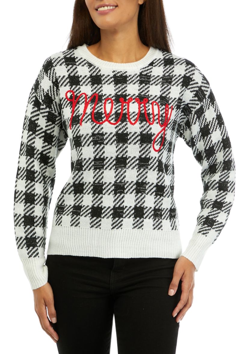 Womens Merry Jacquard Christmas Sweater