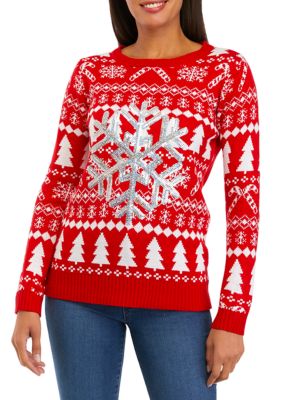 Women's Christmas Jacquard Snowflake Sweater