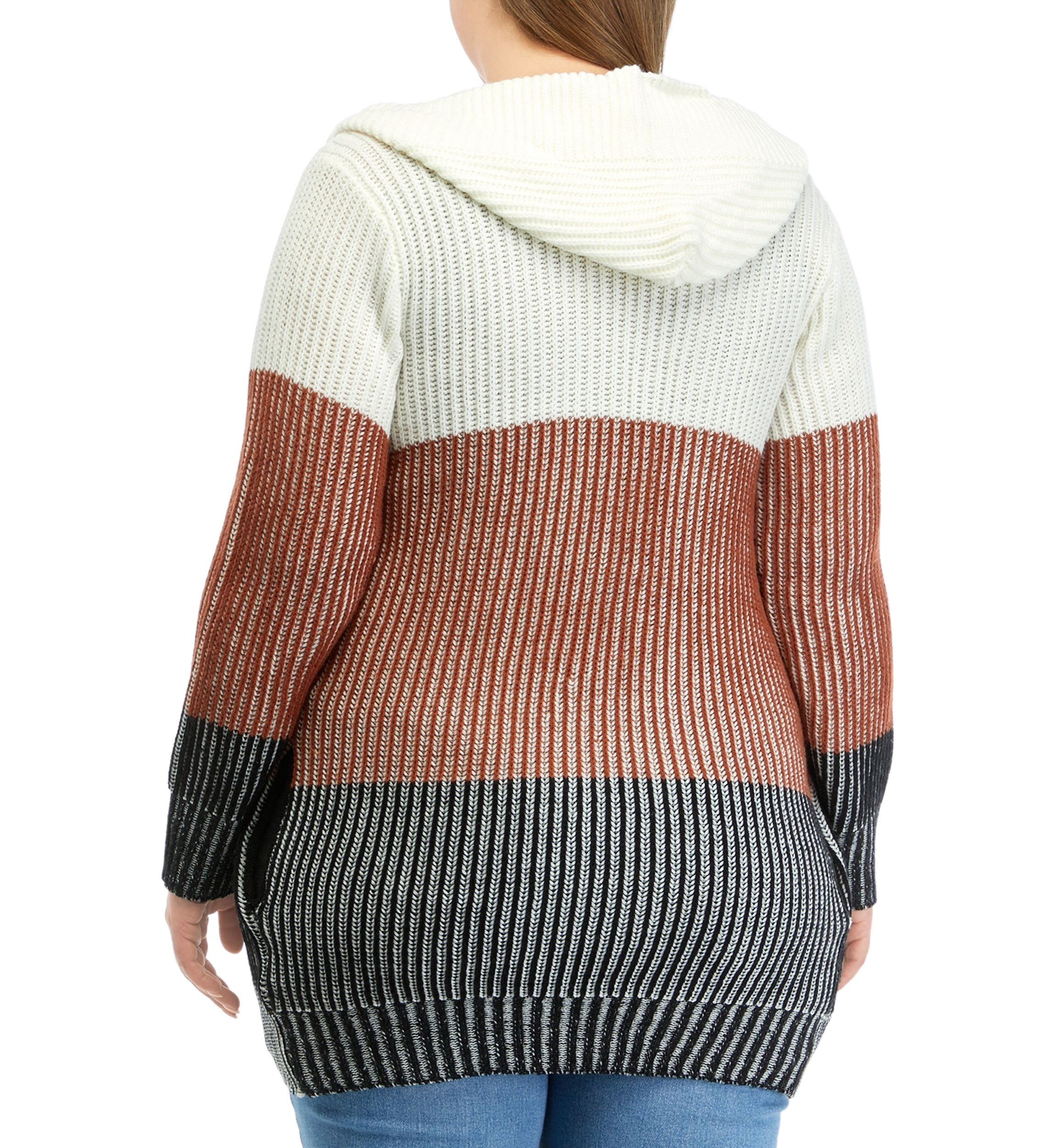Plus Size Long Sleeve Cocoon Duster Cardigan