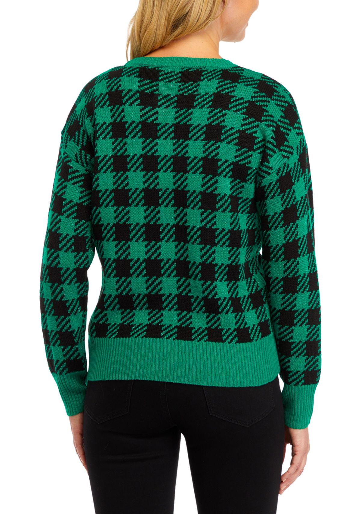 Womens Joy Buffalo Check Sweater 