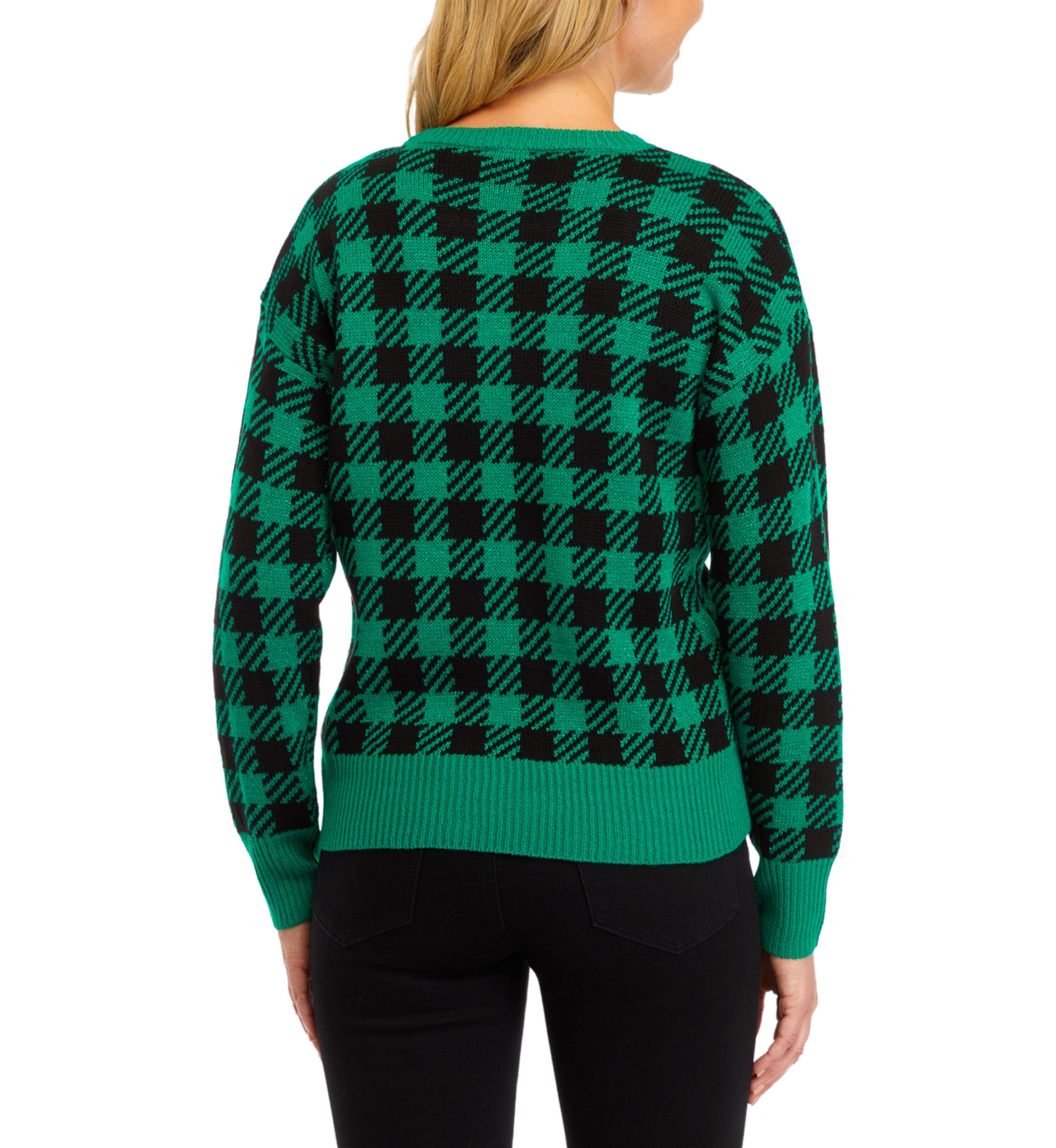 Womens Joy Buffalo Check Sweater 