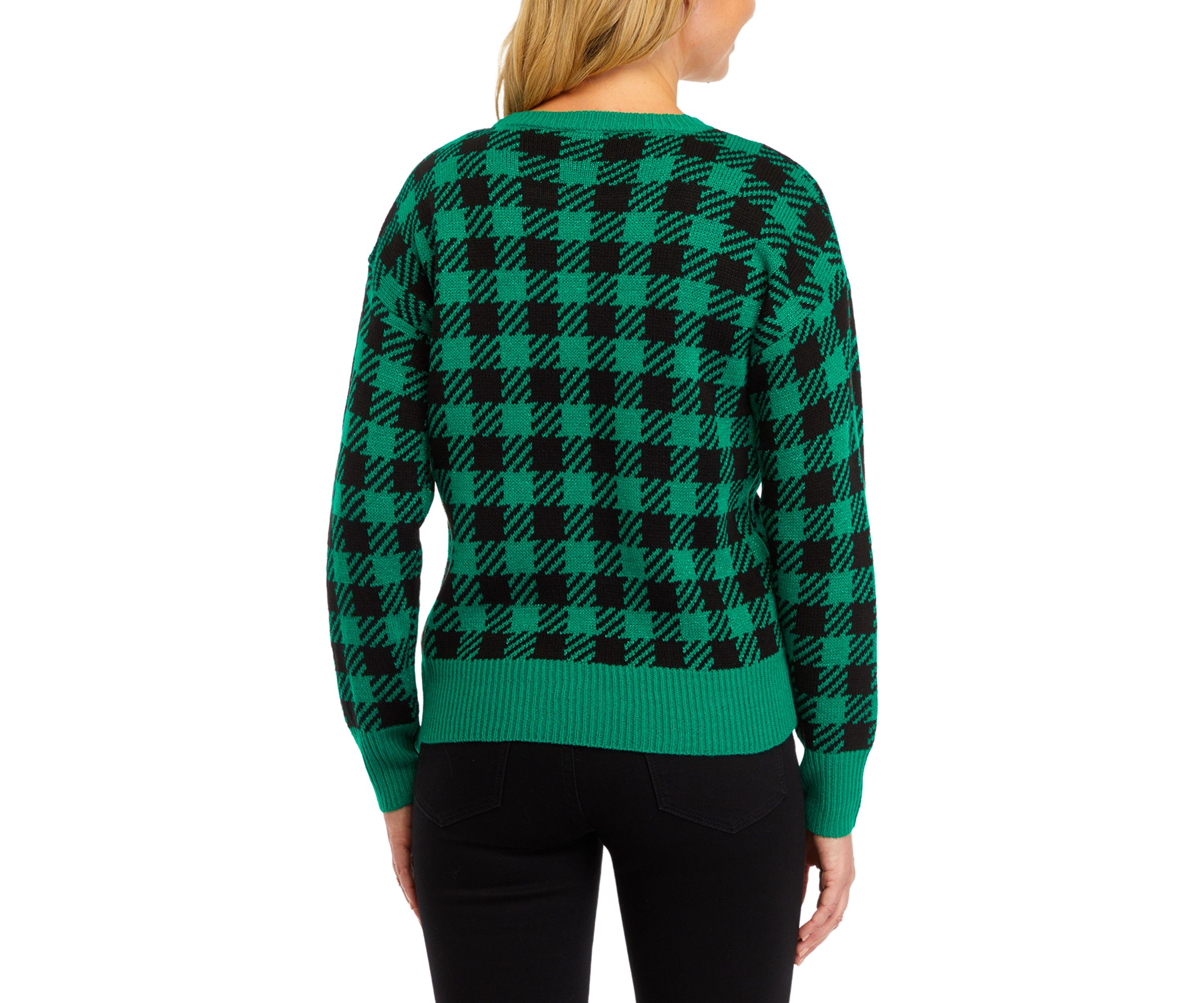 Womens Joy Buffalo Check Sweater 