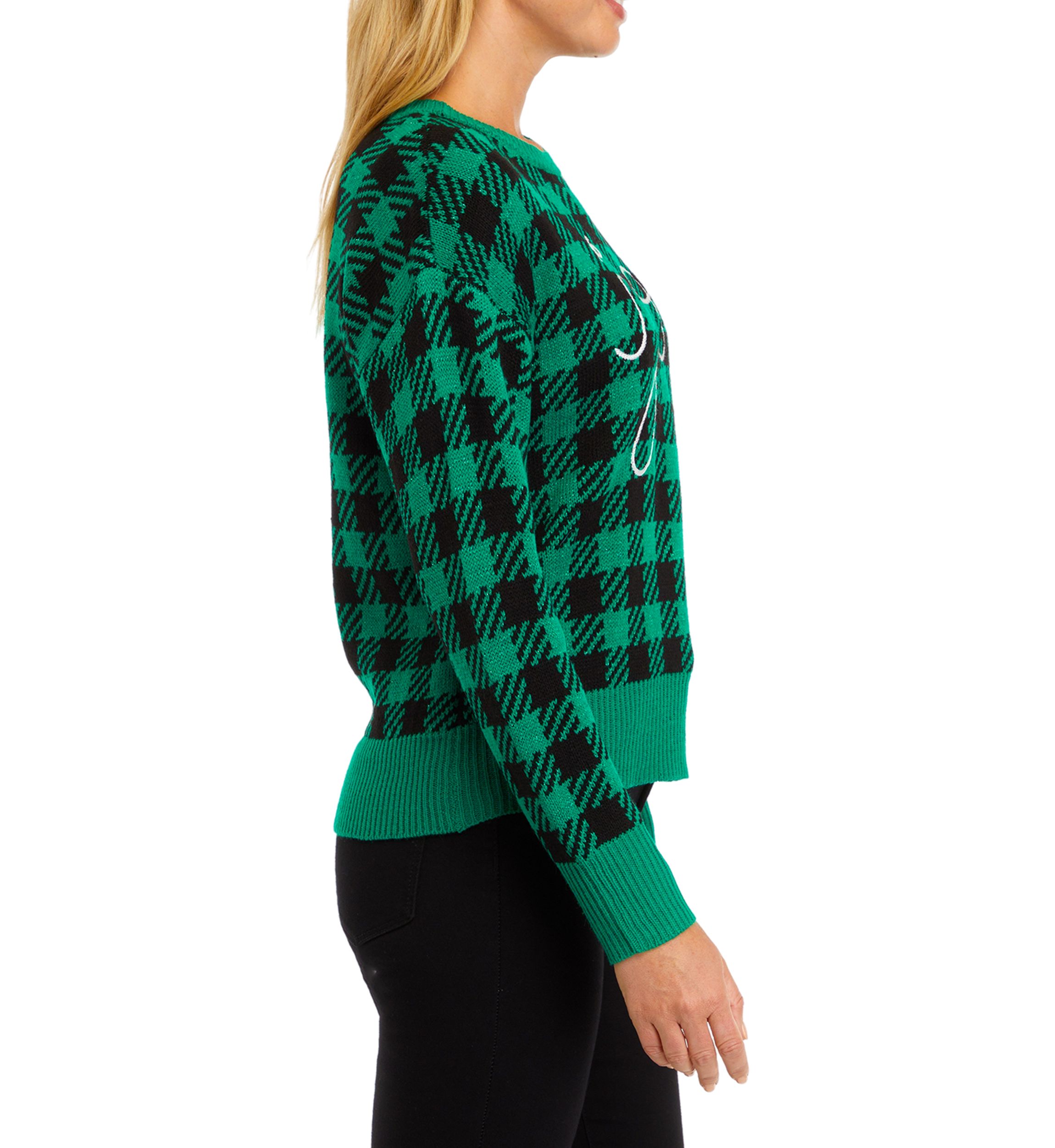 Womens Joy Buffalo Check Sweater 