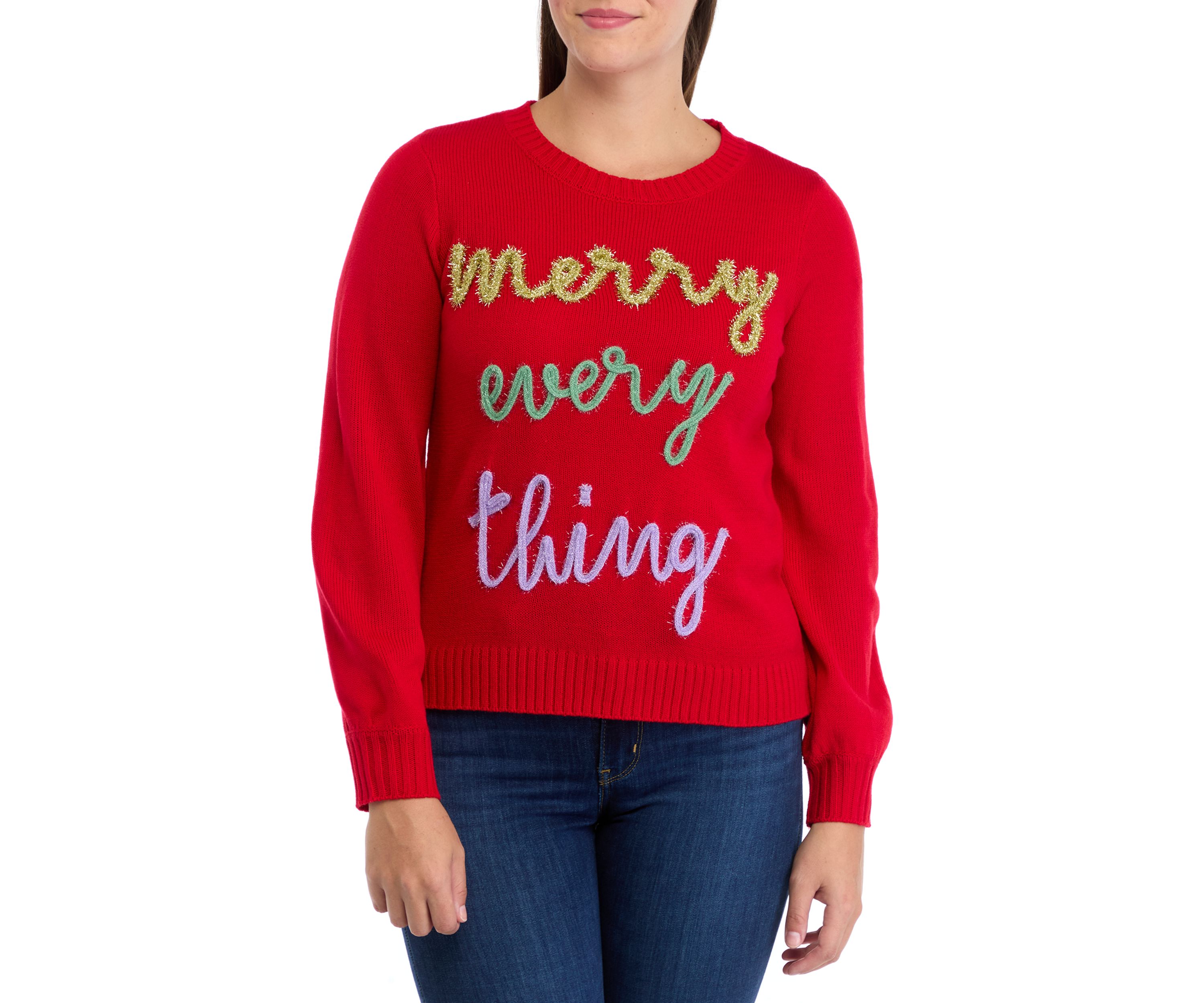 Womens Merry Everything Sweater