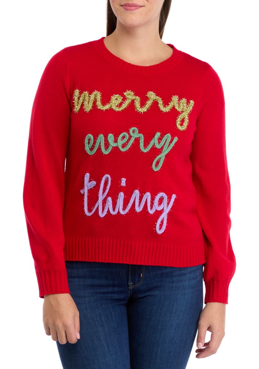 Womens Merry Everything Sweater
