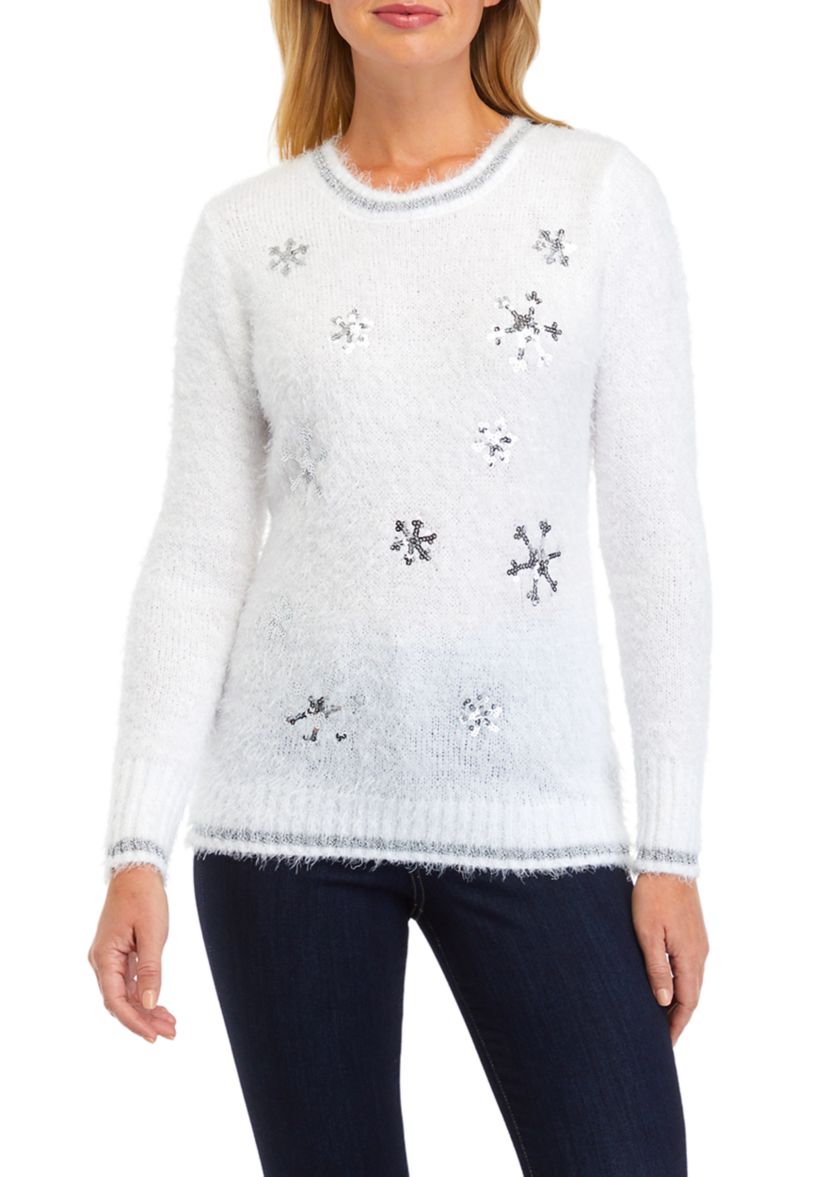 Womens Christmas Snowflake Sweater 