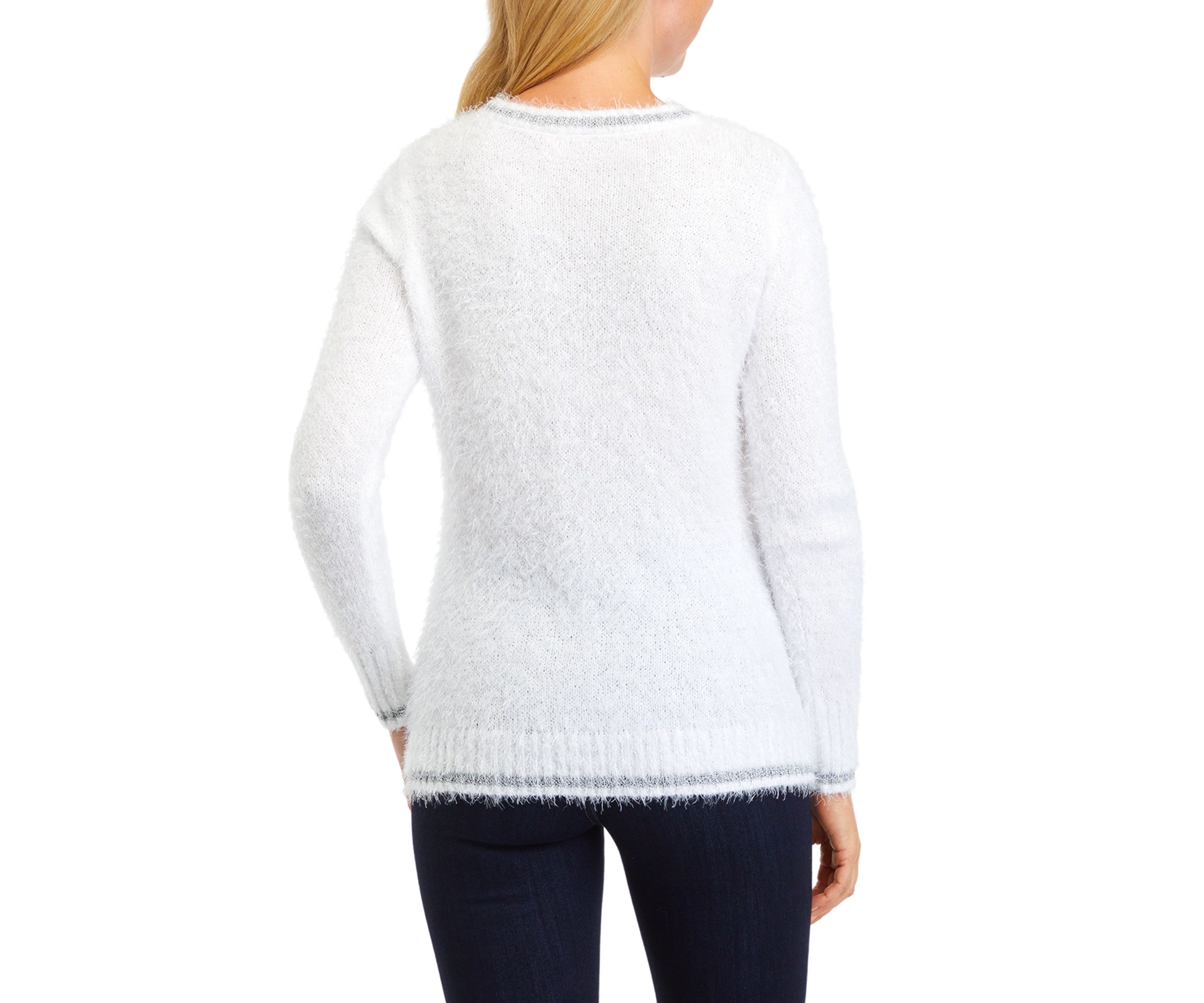 Womens Christmas Snowflake Sweater 