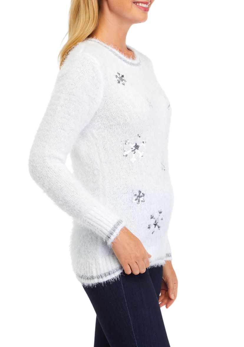 Womens Christmas Snowflake Sweater 