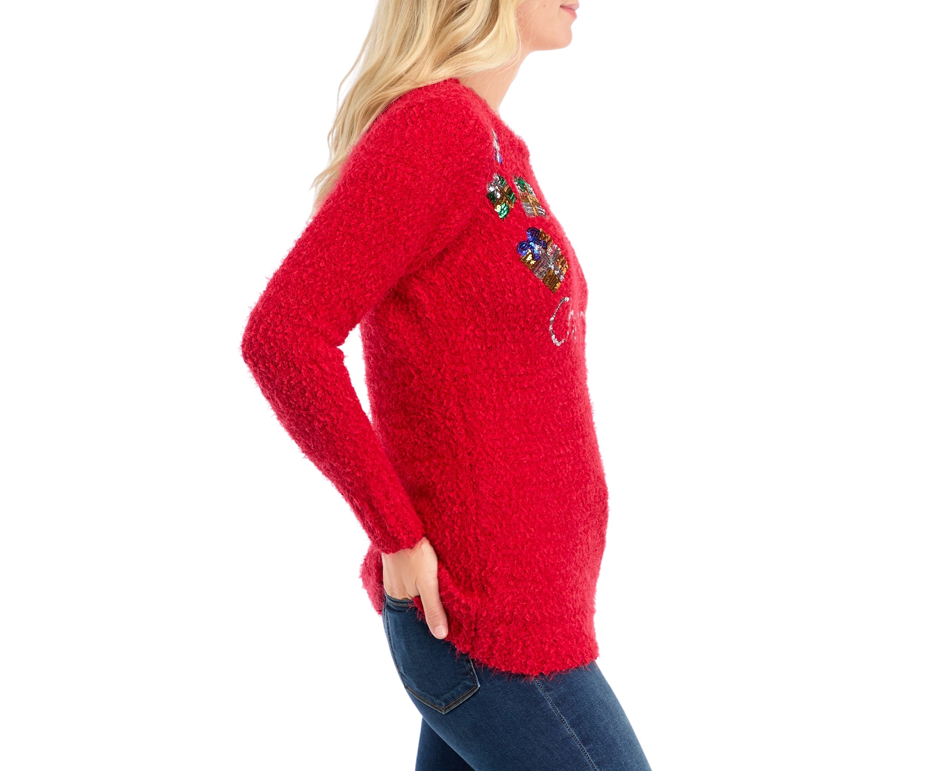 Womens Merry Christmas Graphic Sweater
