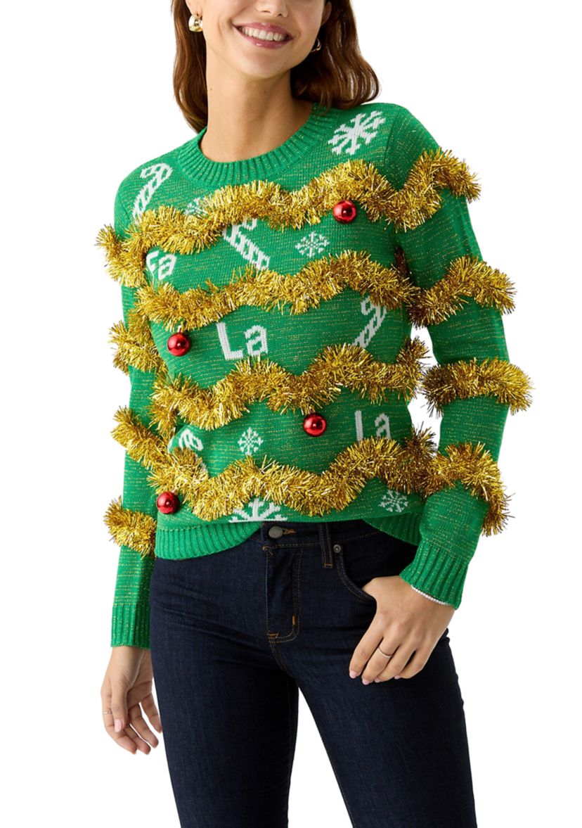 Womens Fa La La Garland Sweater
