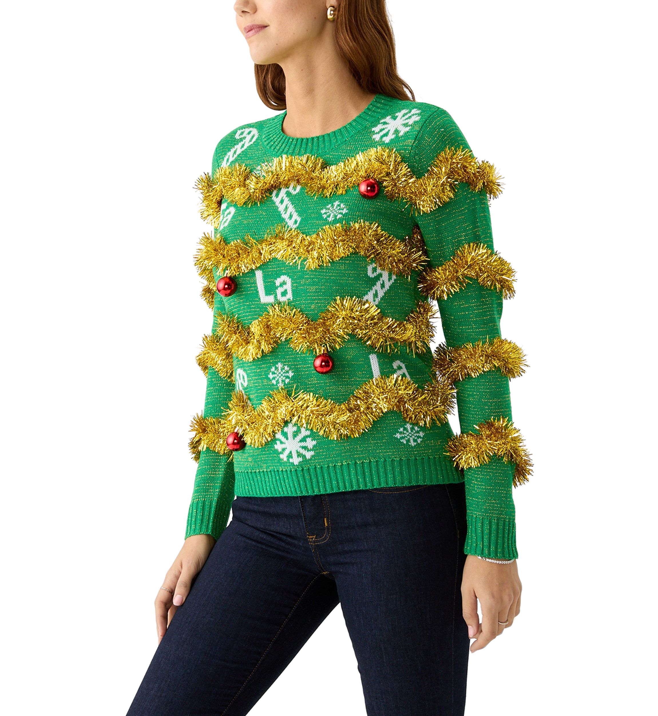 Womens Fa La La Garland Sweater