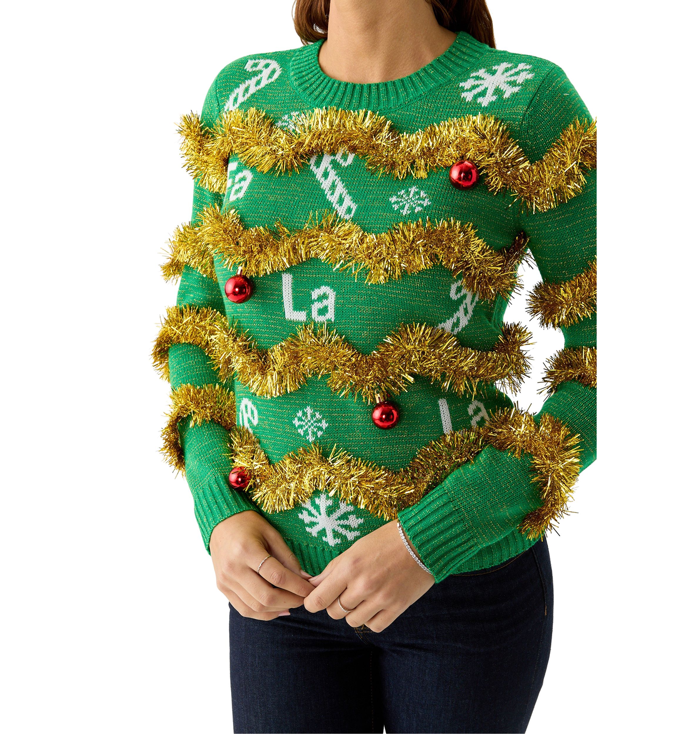 Womens Fa La La Garland Sweater