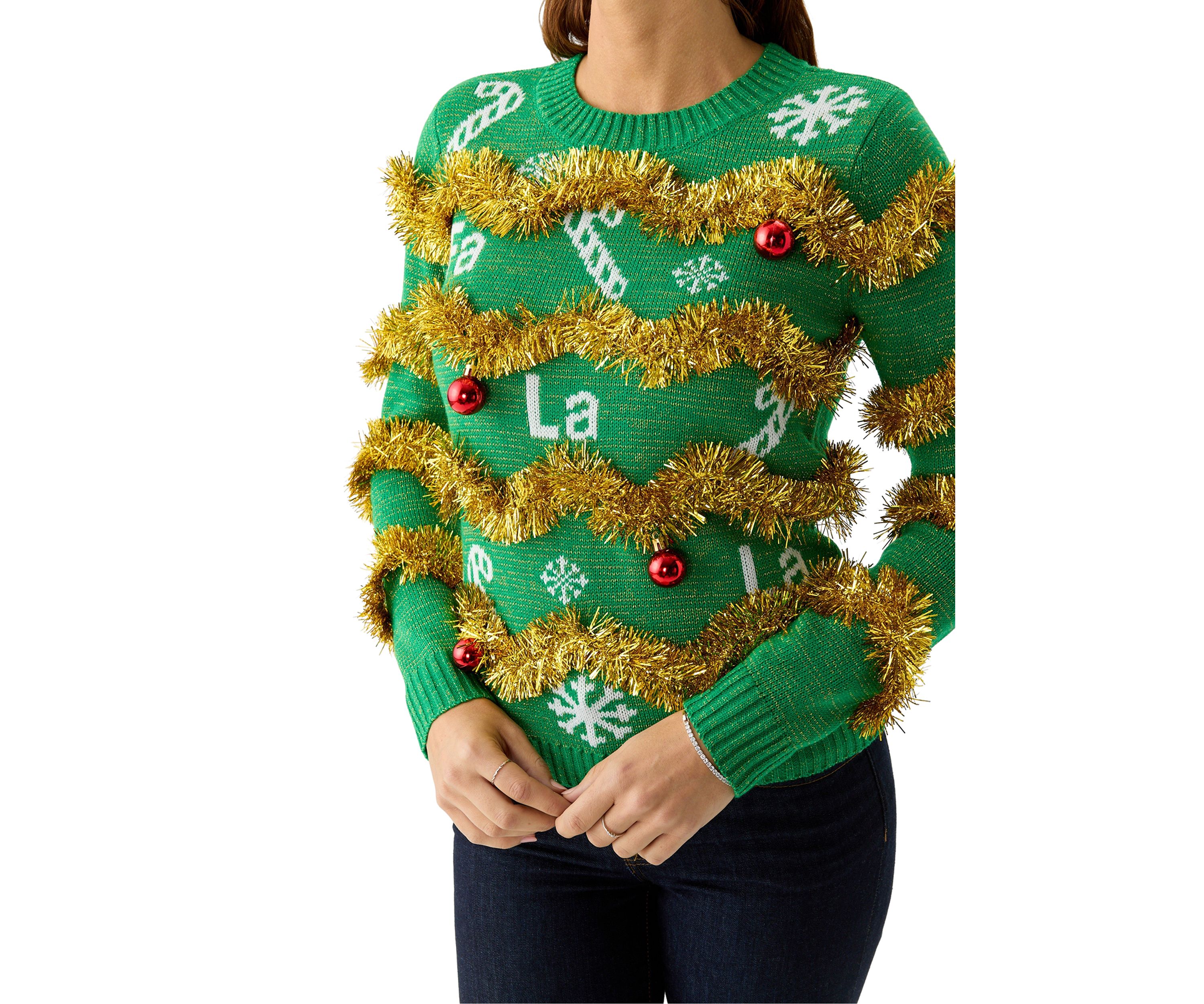 Womens Fa La La Garland Sweater