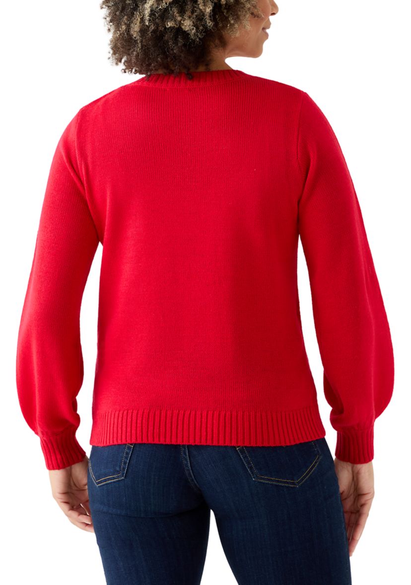 Womens Christmas Lights Sweater
