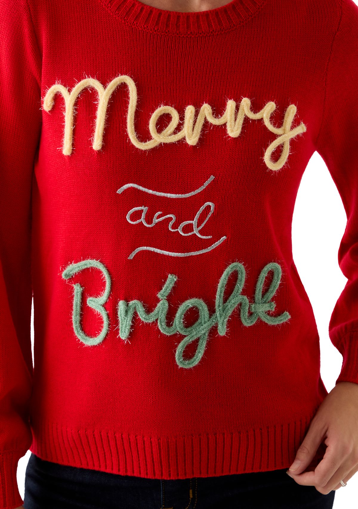 Womens Merry & Bright Sweater