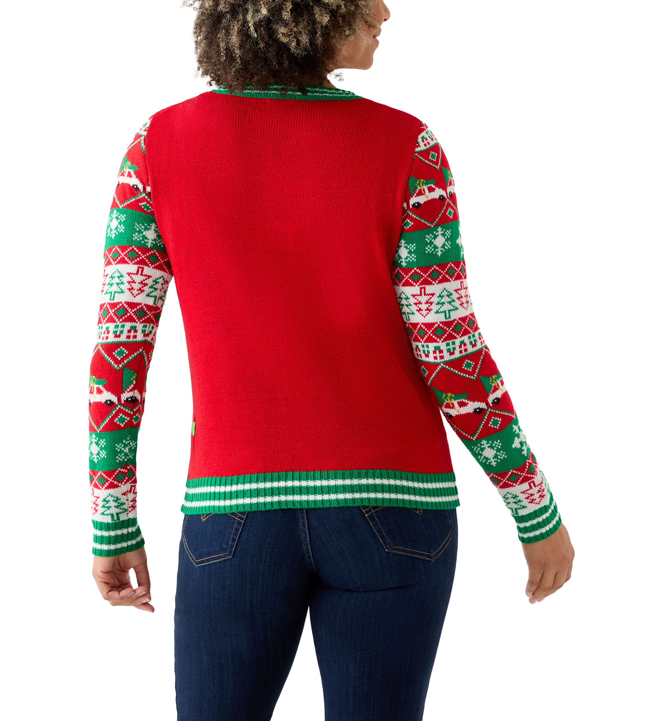 Womens Christmas Tree Garland Sweater