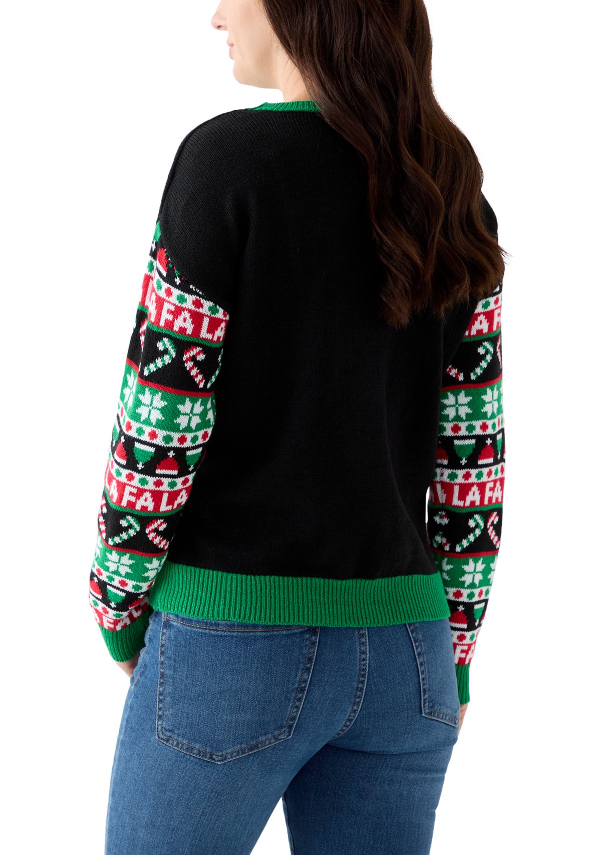 Womens Singing Disco Santa Sweater