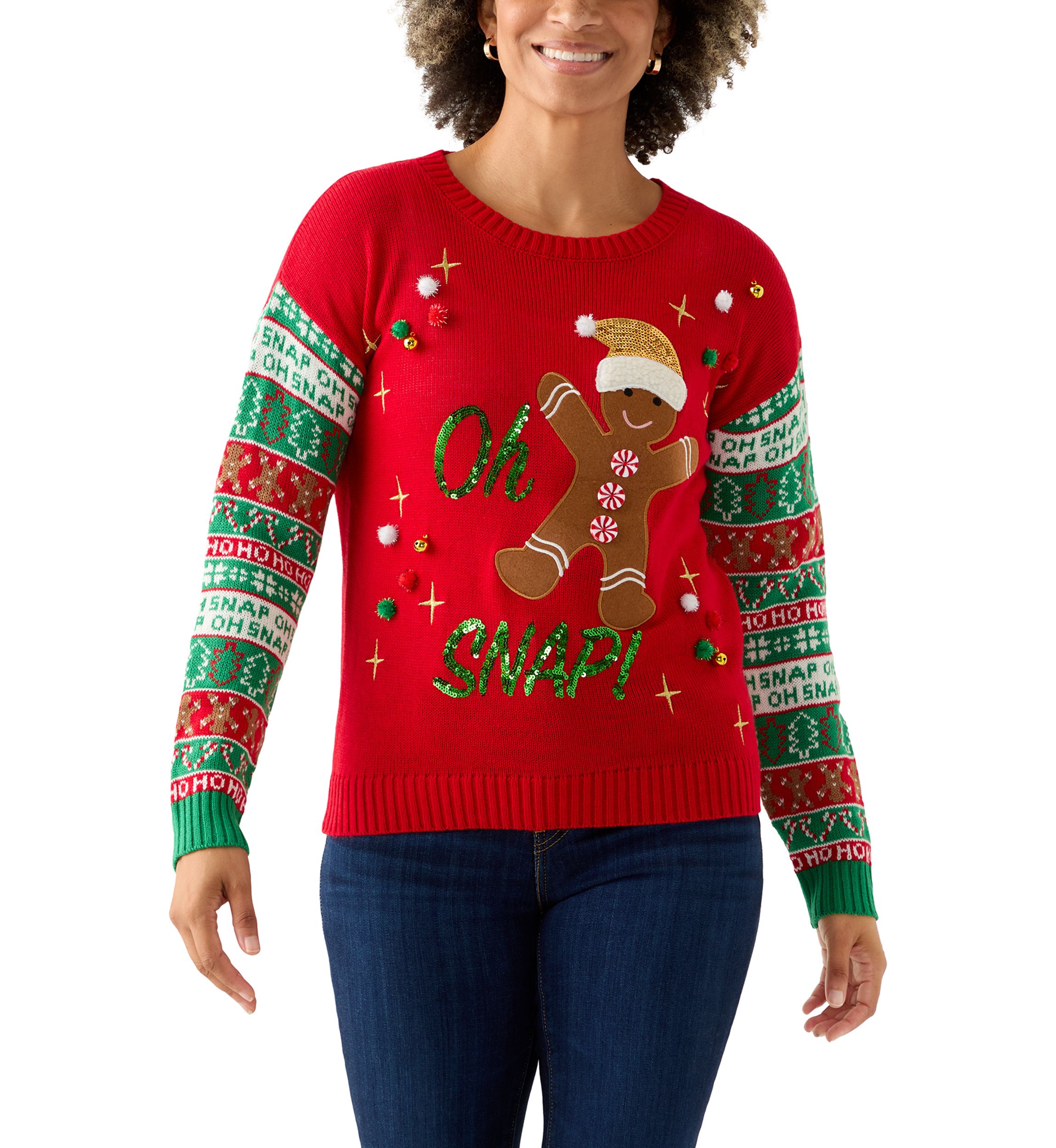 Oh Snap Gingerbread Sweater