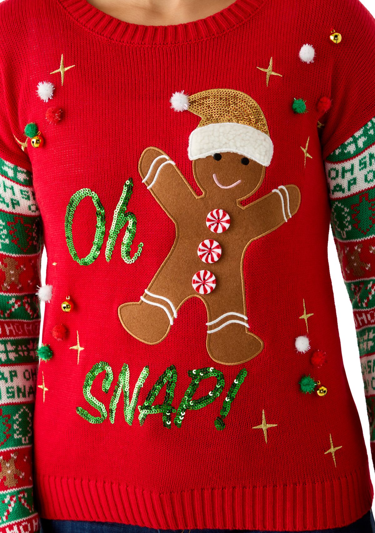 Oh Snap Gingerbread Sweater