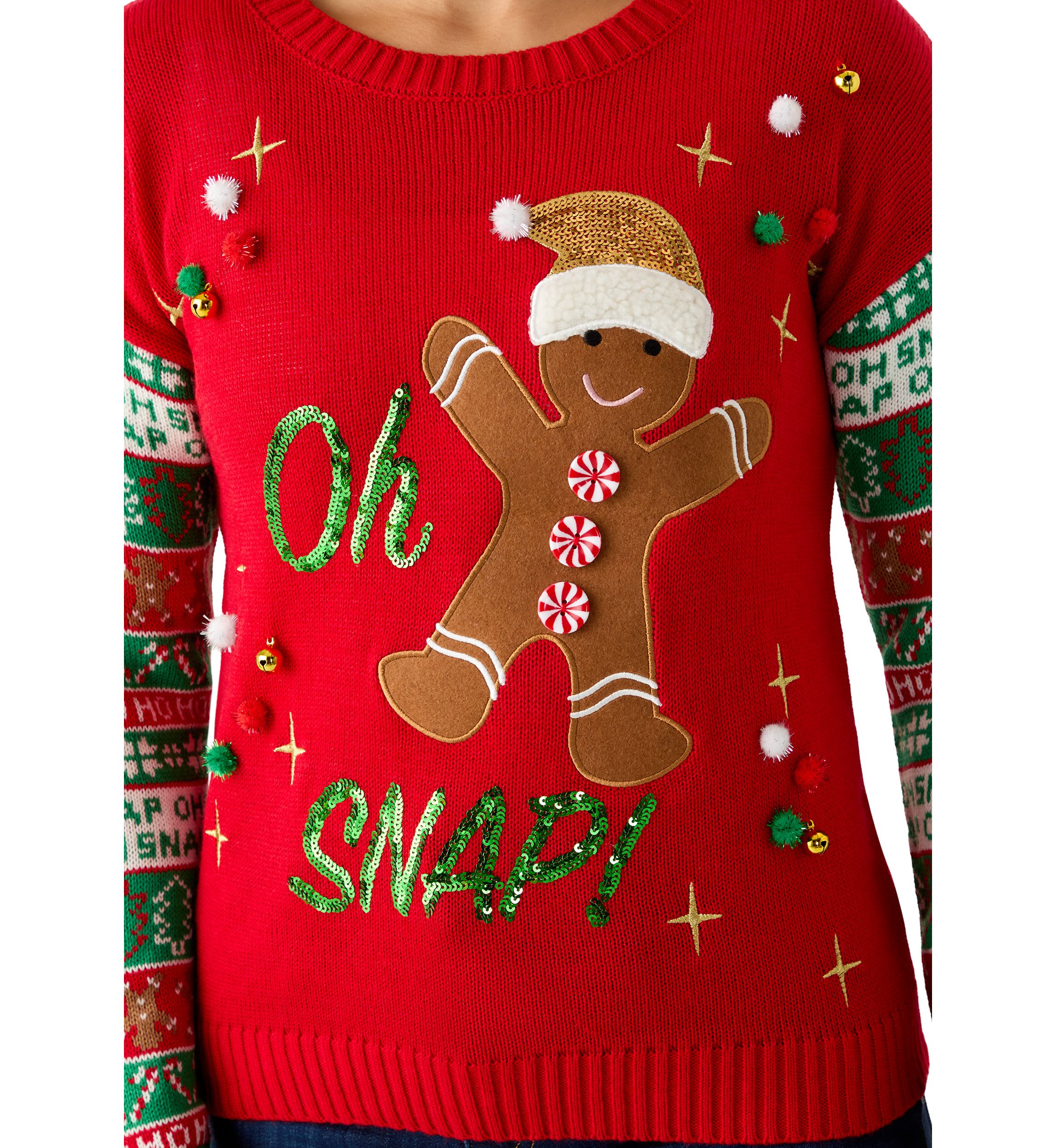 Oh Snap Gingerbread Sweater