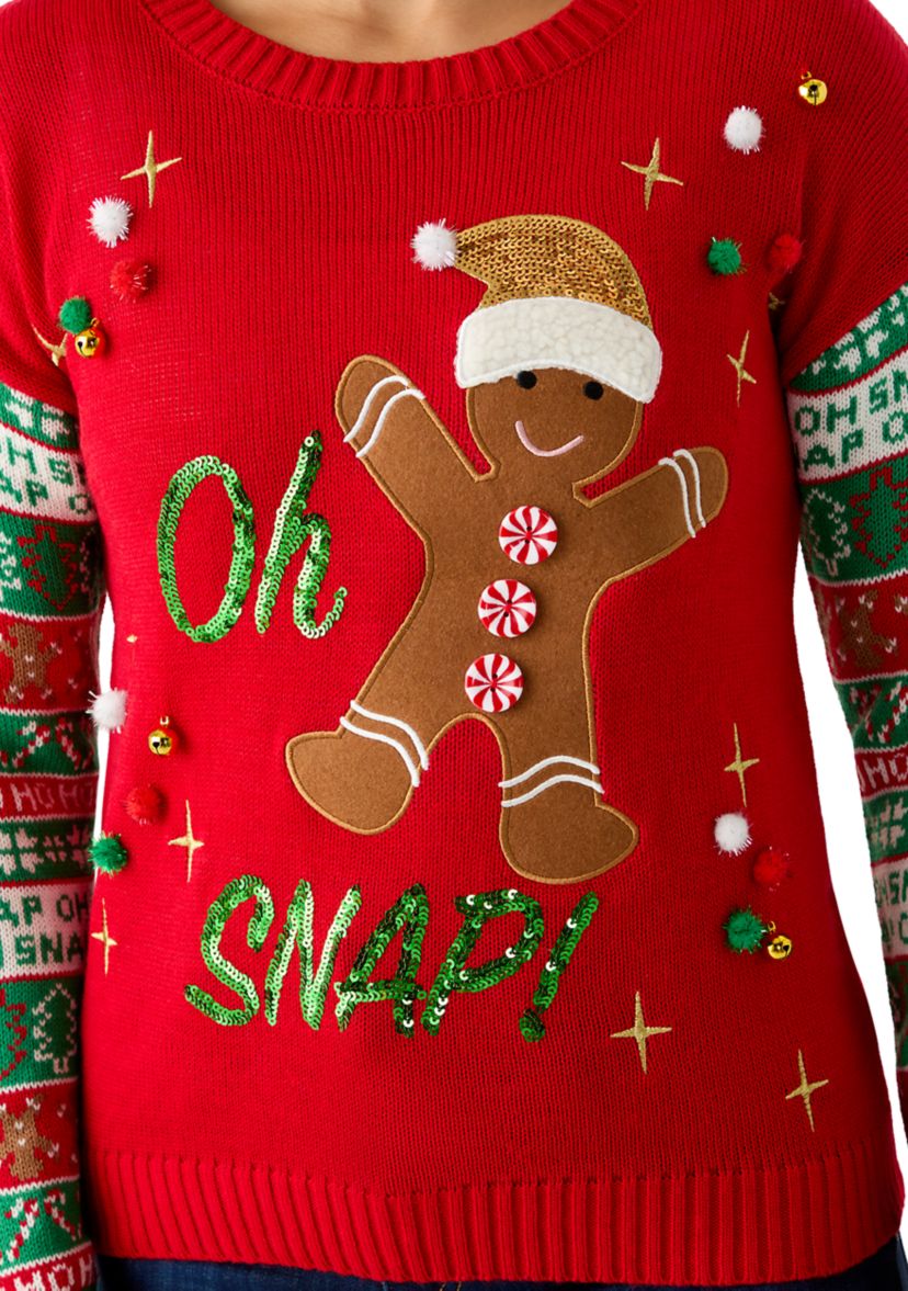 Oh Snap Gingerbread Sweater