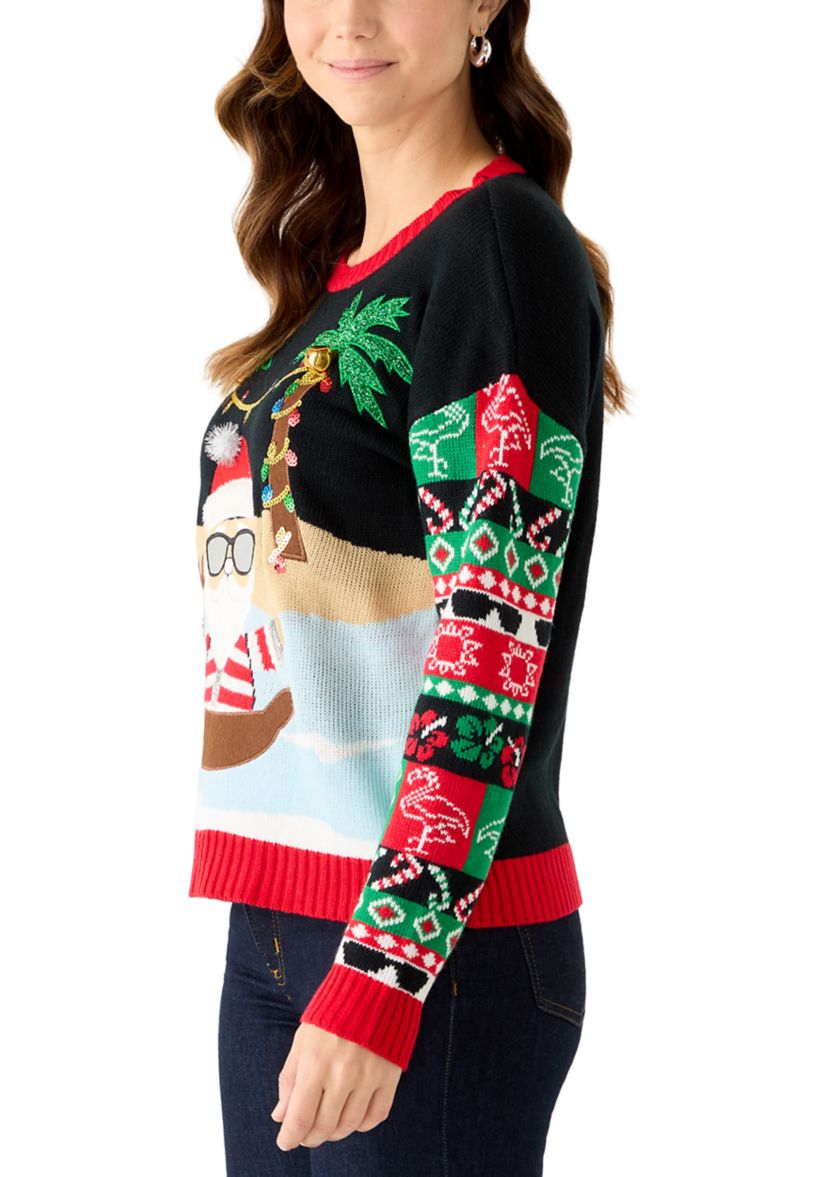 Womens Vacation Santa Sweater