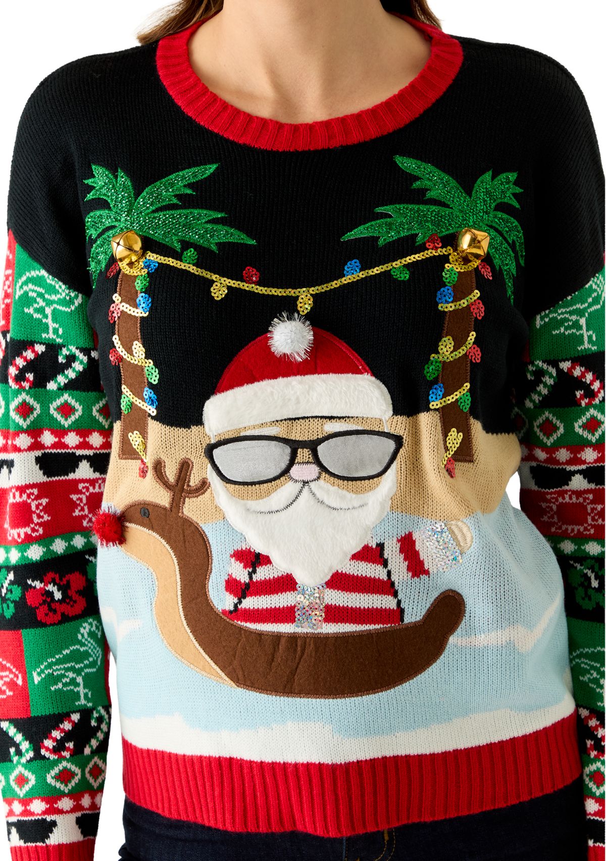 Womens Vacation Santa Sweater
