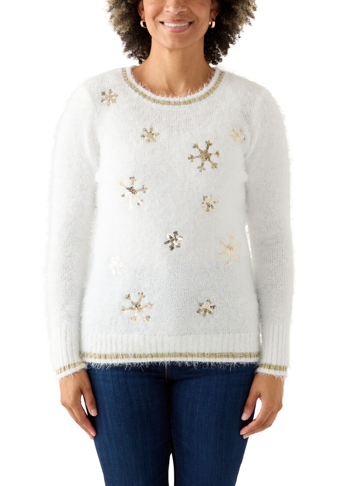 Womens Snowflake Sweater