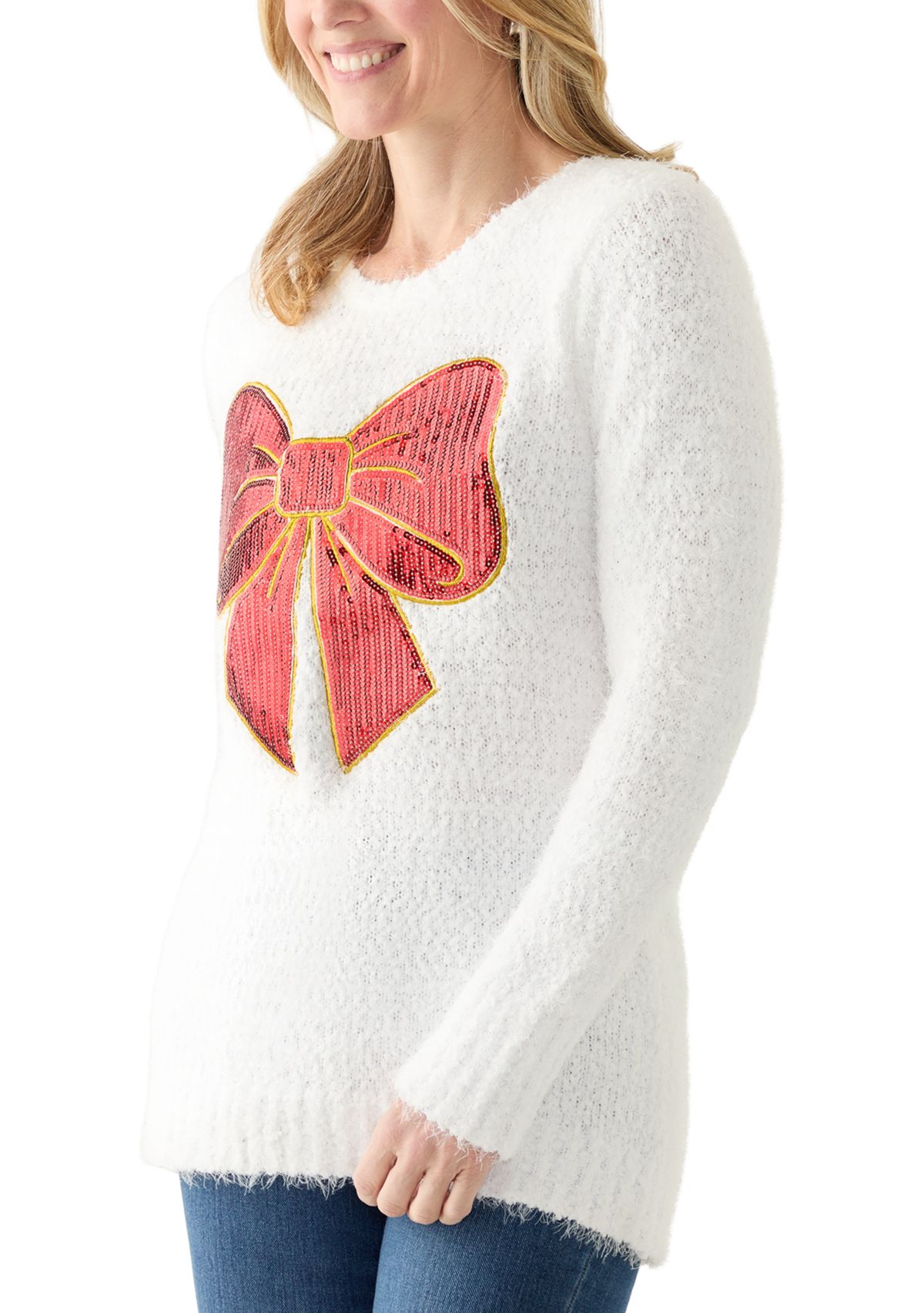 Womens Bow Sweater