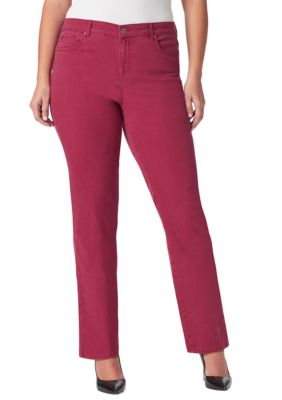 bandolino plus size mandie slim spring breeze cropped jean