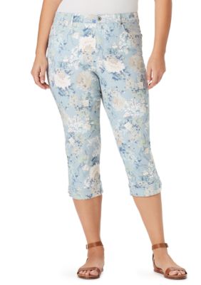 bandolino petite mandie side lace capri pant