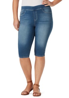 bandolino plus size mandie side lace capri pant
