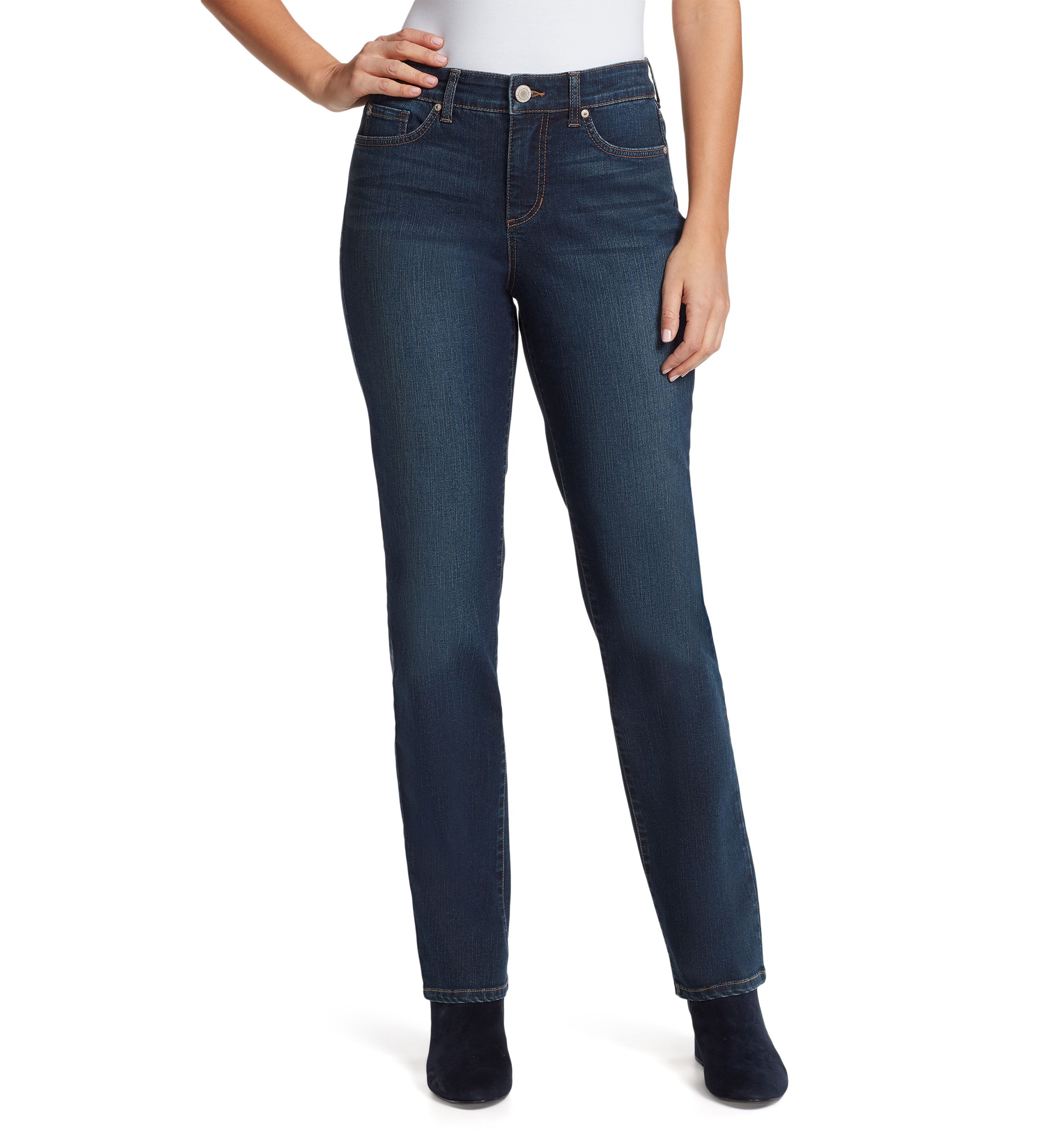 Womens Mandie Straight Denim Jeans- Short 