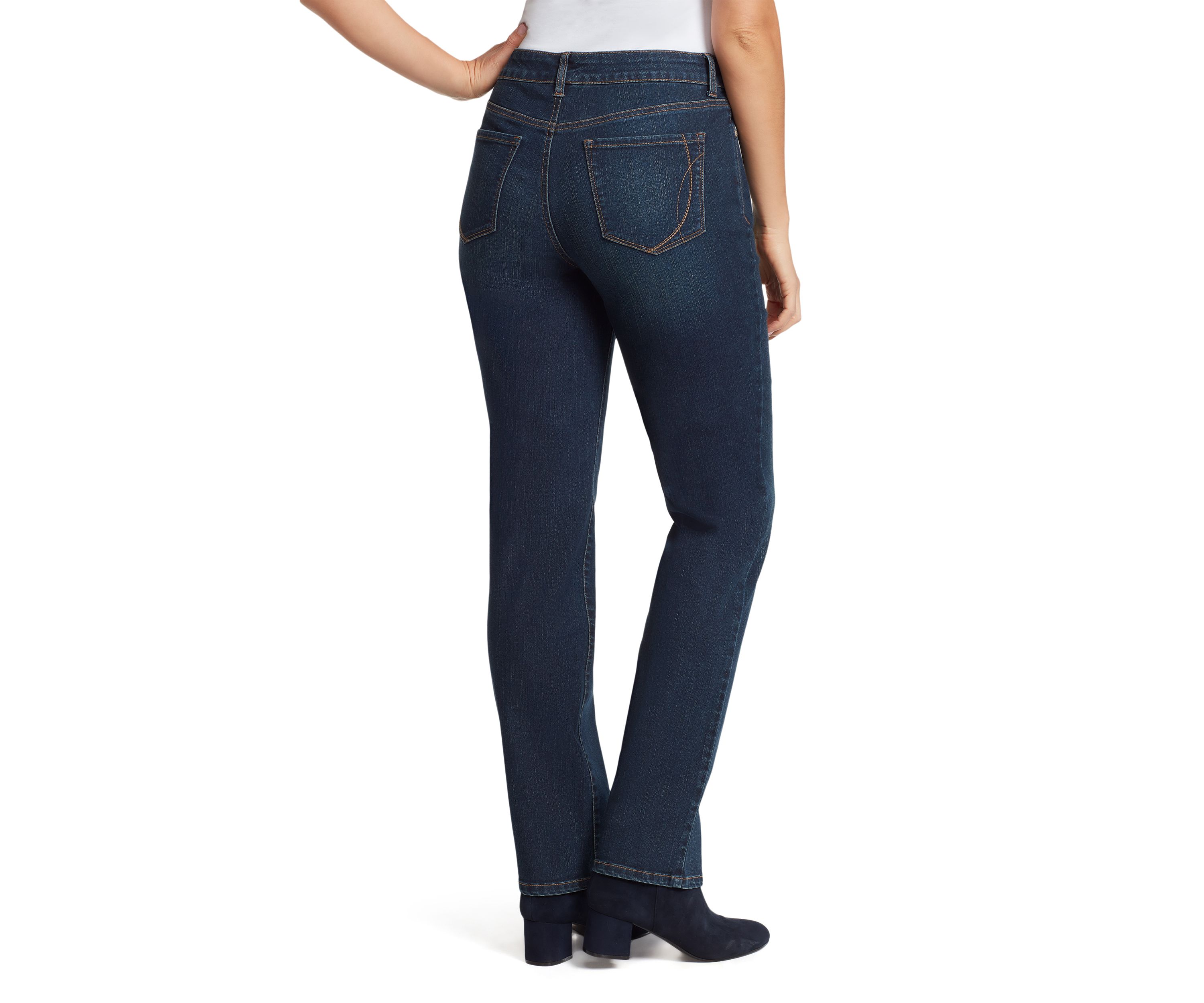 Womens Mandie Straight Denim Jeans- Short 