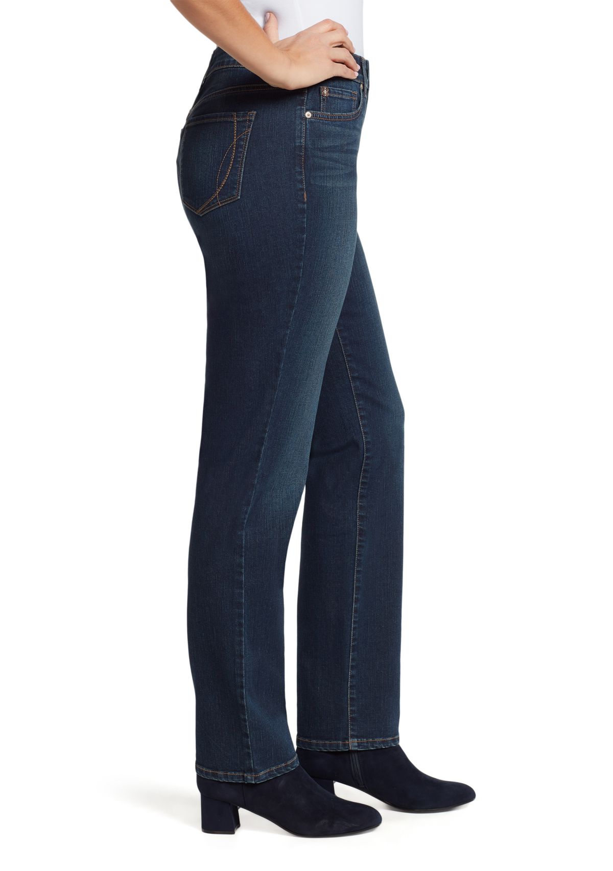 Womens Mandie Straight Denim Jeans- Short 