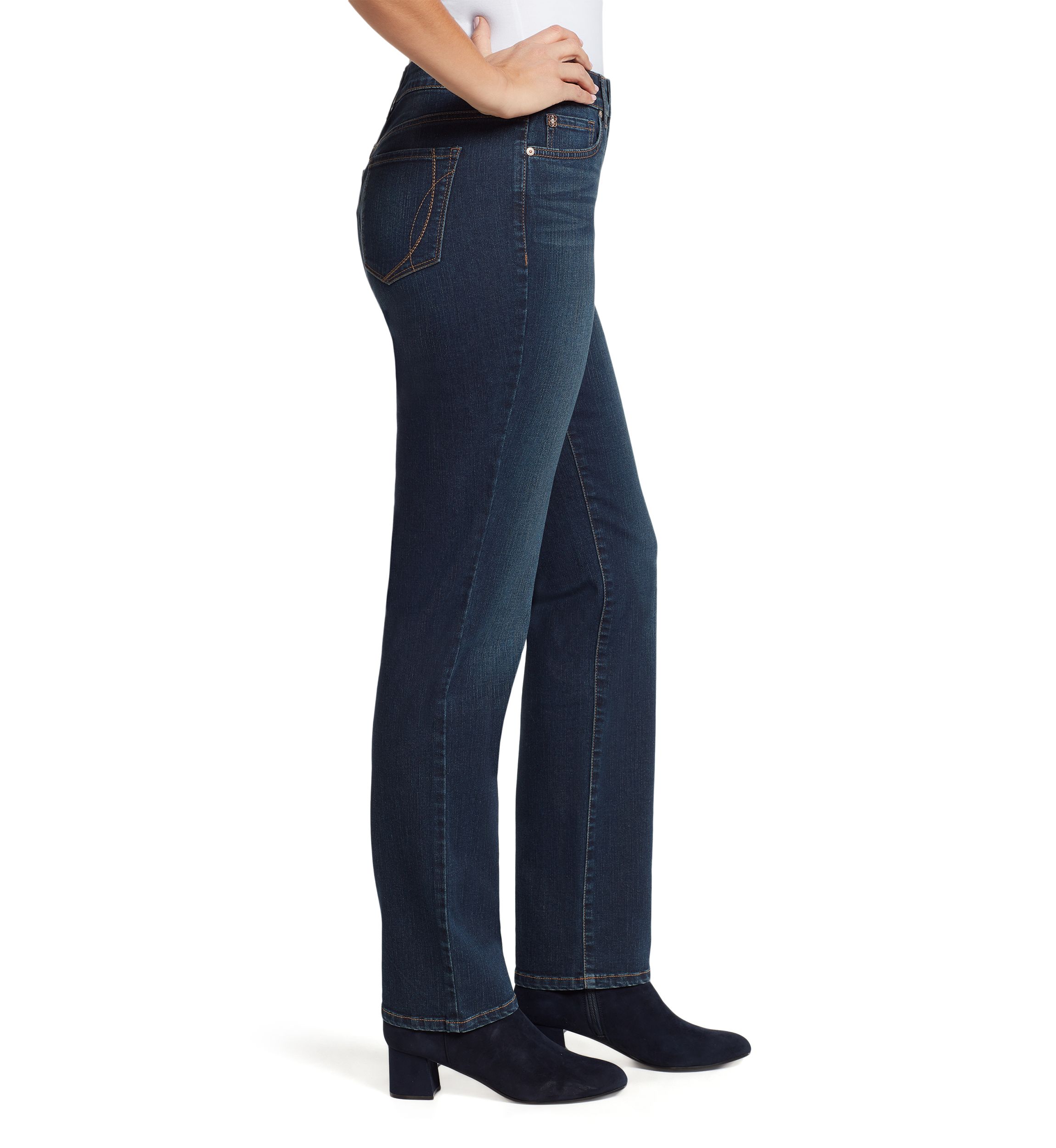 Womens Mandie Straight Denim Jeans- Short 