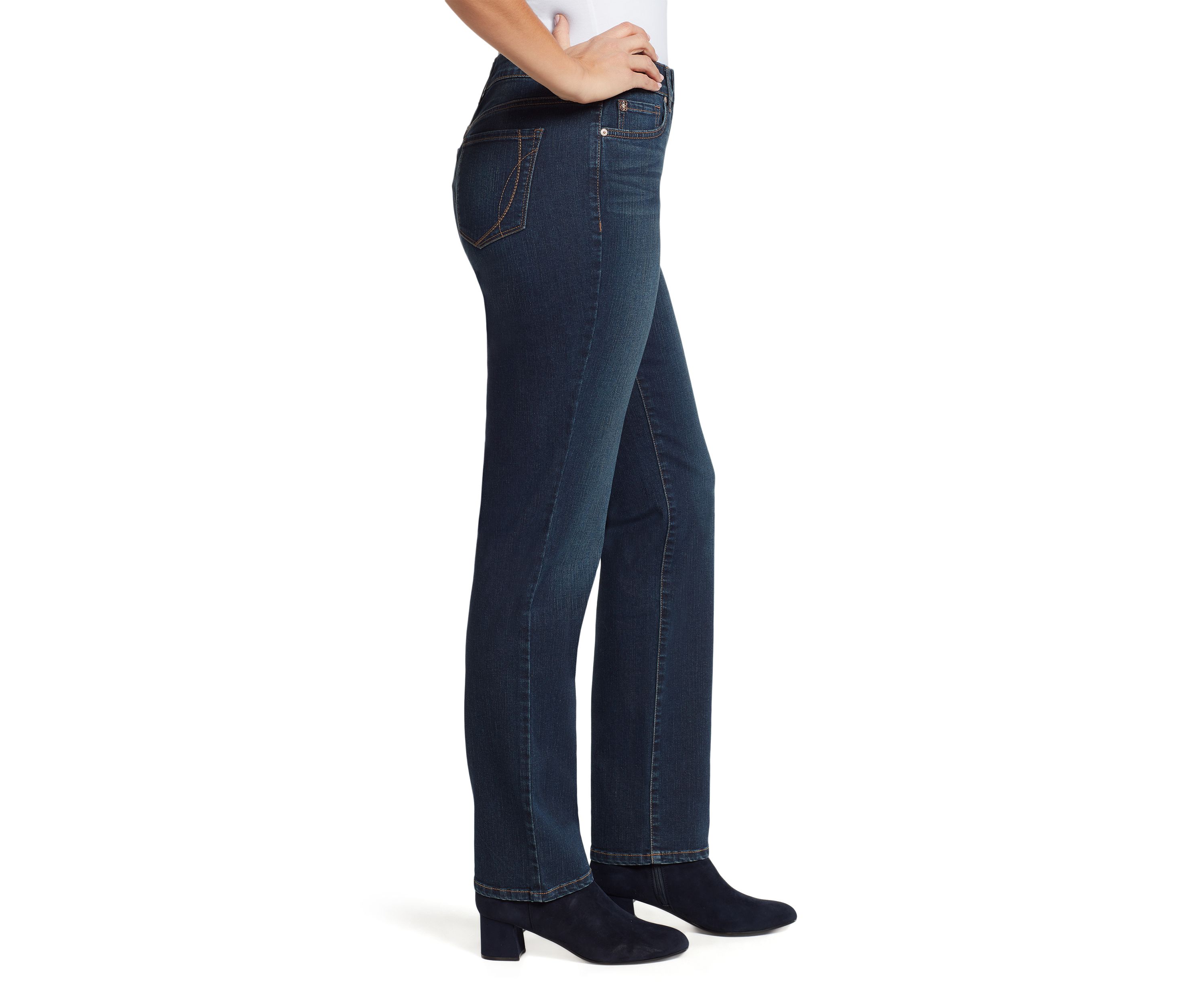 Womens Mandie Straight Denim Jeans- Short 