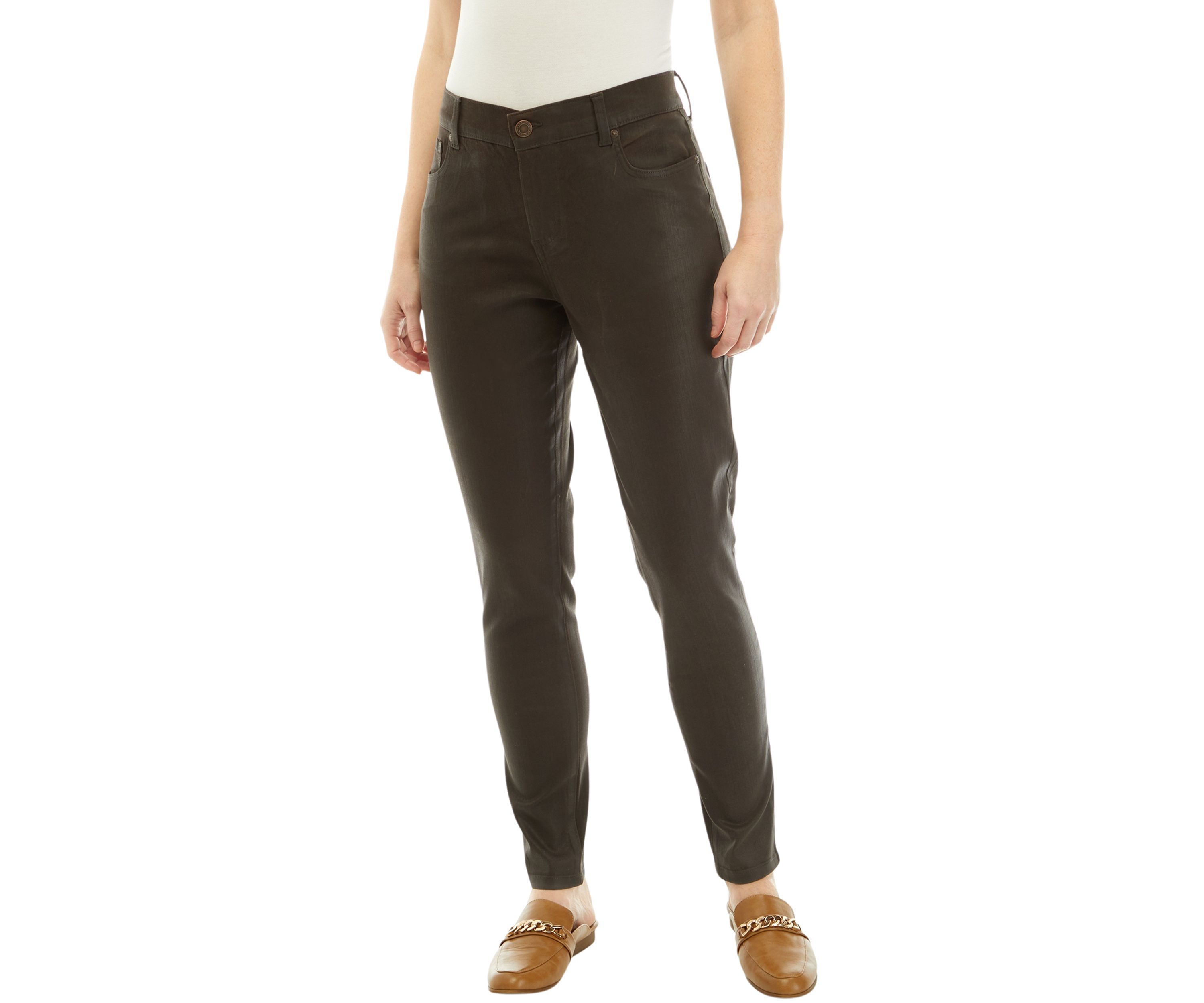 Womens Mandie Skinny Coated Jeans