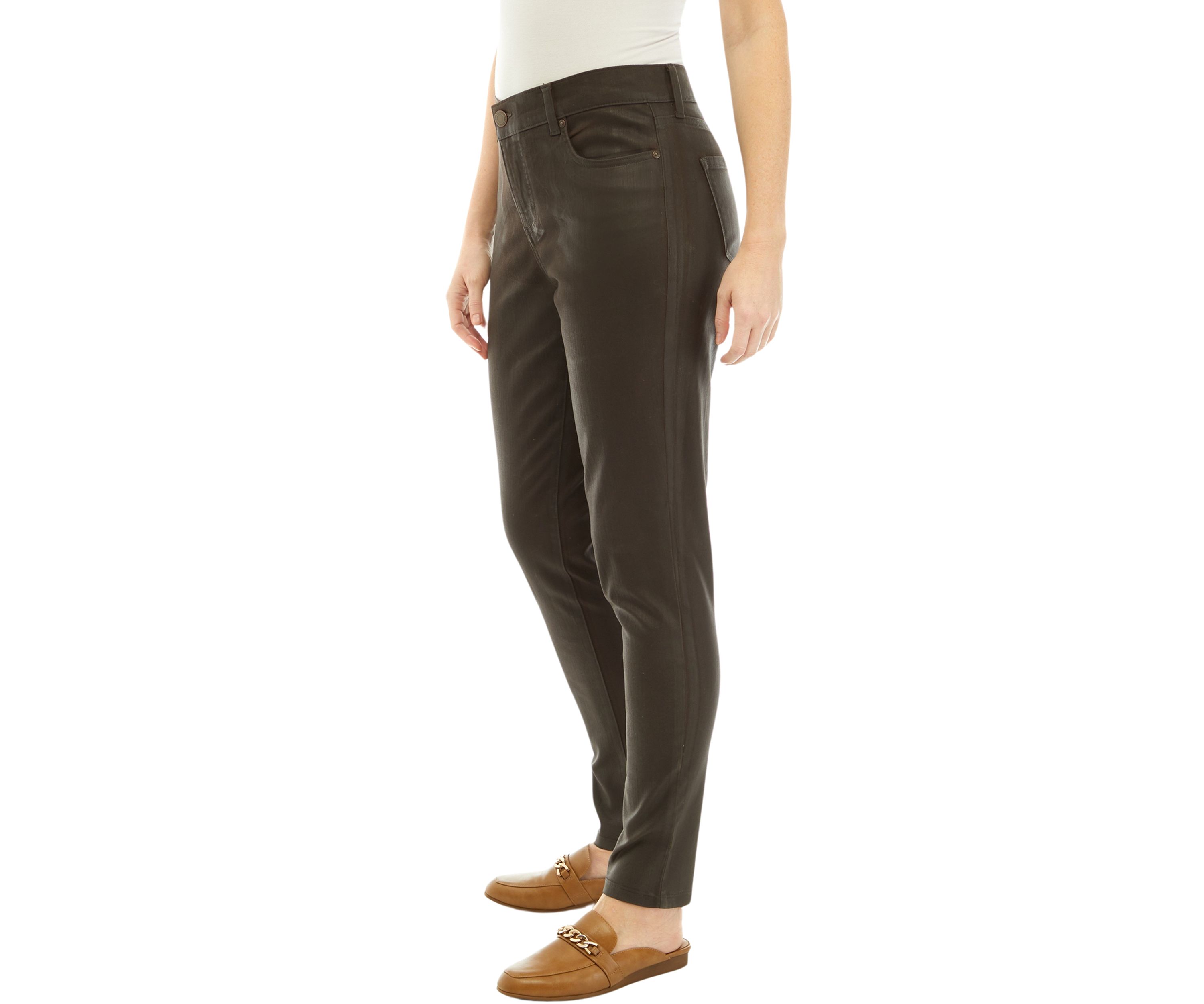 Womens Mandie Skinny Coated Jeans