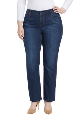 bandolino plus size mandie updated back pocket jean shor