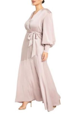 Women's ELOQUII Satin Maxi Dress (Plus Size)