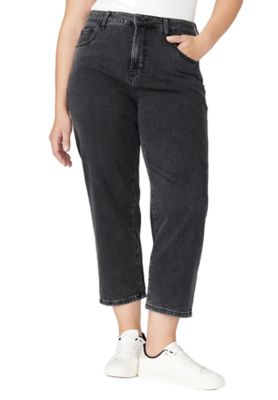 ELOQUII Women's The Naomi Comfort Stretch Straight Leg Jean Crop (Plus Size)