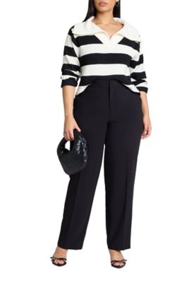 ELOQUII Women's The 365 Semi-Stretch Straight-Leg Work Pant (Plus Size)