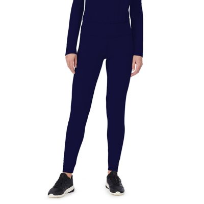 Cuddl Duds Women's Under Scrub Legging, Navy Blue, XL